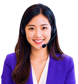佩戴耳機的宣傳人物,代表真人專員跟進